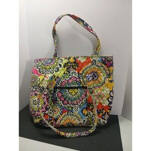 Vera Bradley Shoulder Tote Travel Shopper Rio Retired Multicolor Floral Retro